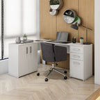 Escrivaninha Home Office Denver Luxo 2 Portas 3 Gavetas